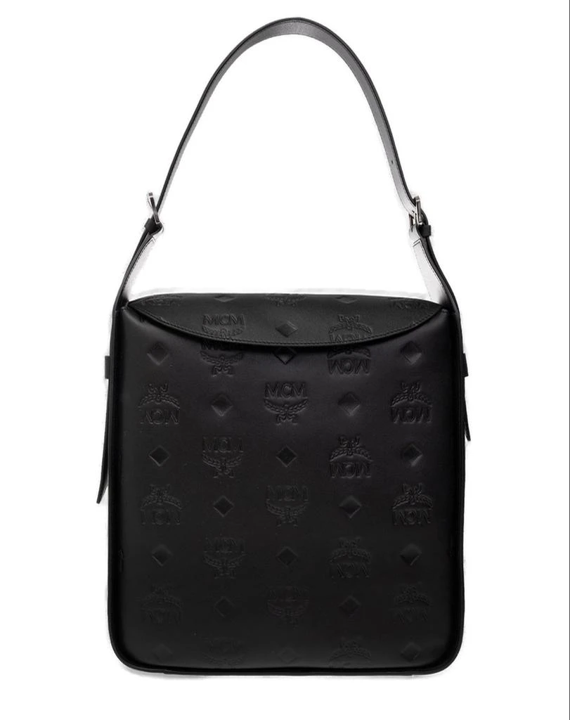 商品MCM|MCM Aren Logo Detailed Large Shoulder Bag,价格¥3967,第1张图片