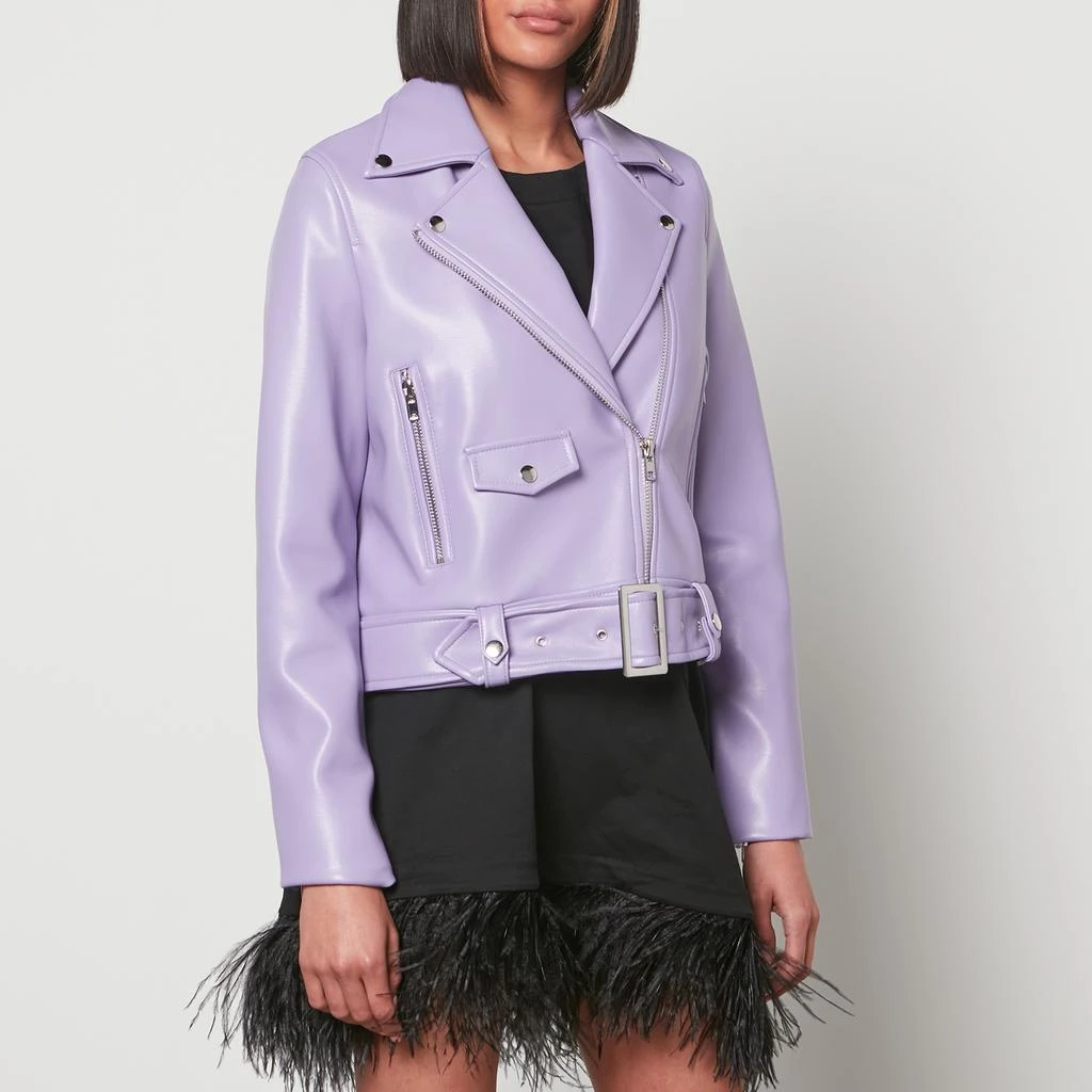 商品STAND STUDIO|Stand Studio Women's Esmeralda Biker Jacket - Powder Purple,价格¥393,第1张图片