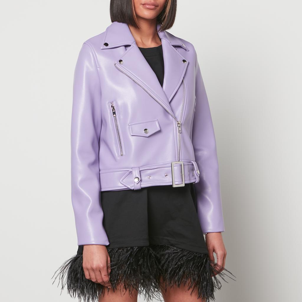 商品STAND STUDIO|Stand Studio Women's Esmeralda Biker Jacket - Powder Purple,价格¥741,第1张图片