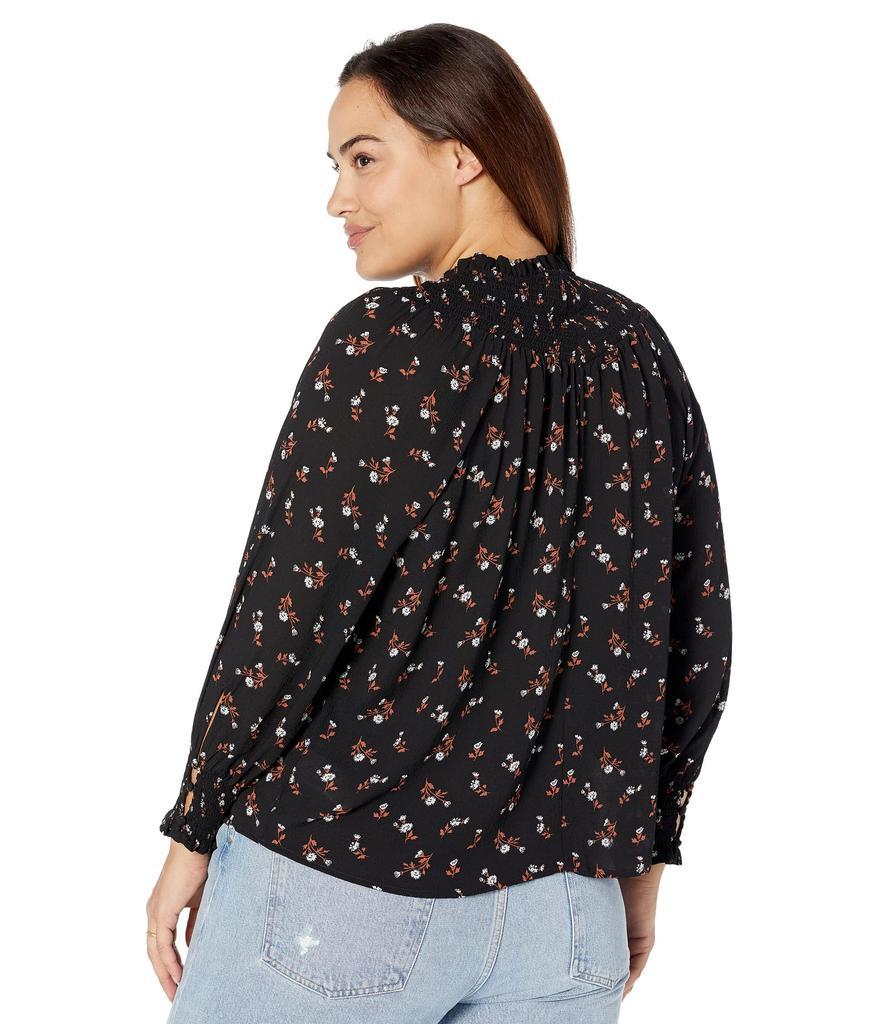 商品Madewell|Plus Embroidered Smockneck Top in Tossed Floral,价格¥702,第4张图片详细描述