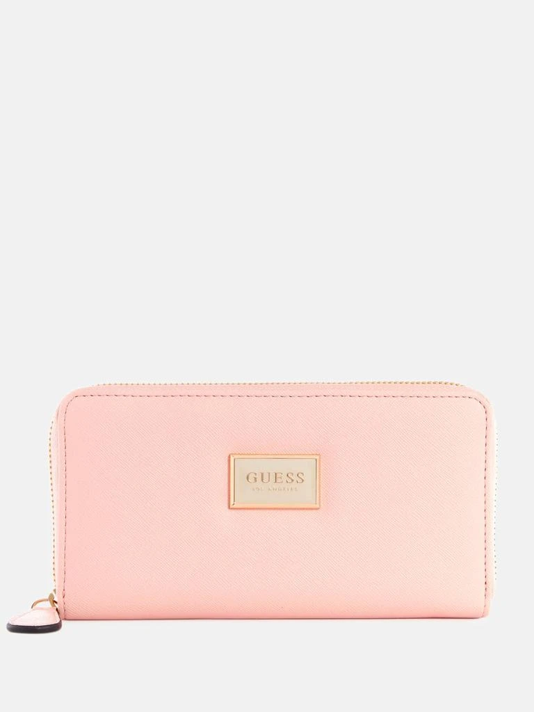 商品Guess Factory|Abree Glitter Medium Zip-Around Wallet,价格¥224,第3张图片详细描述