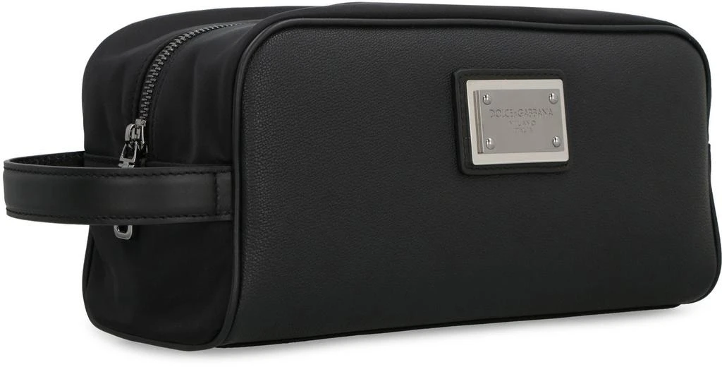 商品Dolce & Gabbana|Dolce & Gabbana Nylon Wash Bag in Black,价格¥3279,第3张图片详细描述