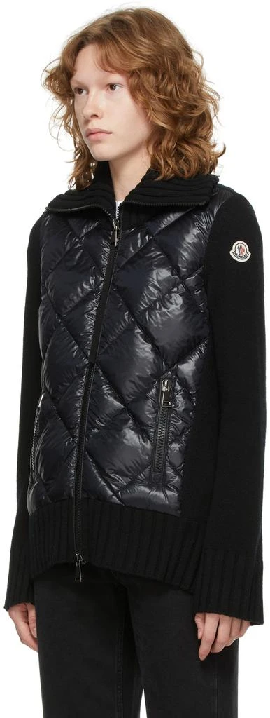 商品Moncler|Black Down Paneled Turtleneck Jacket,价格¥9356,第4张图片详细描述