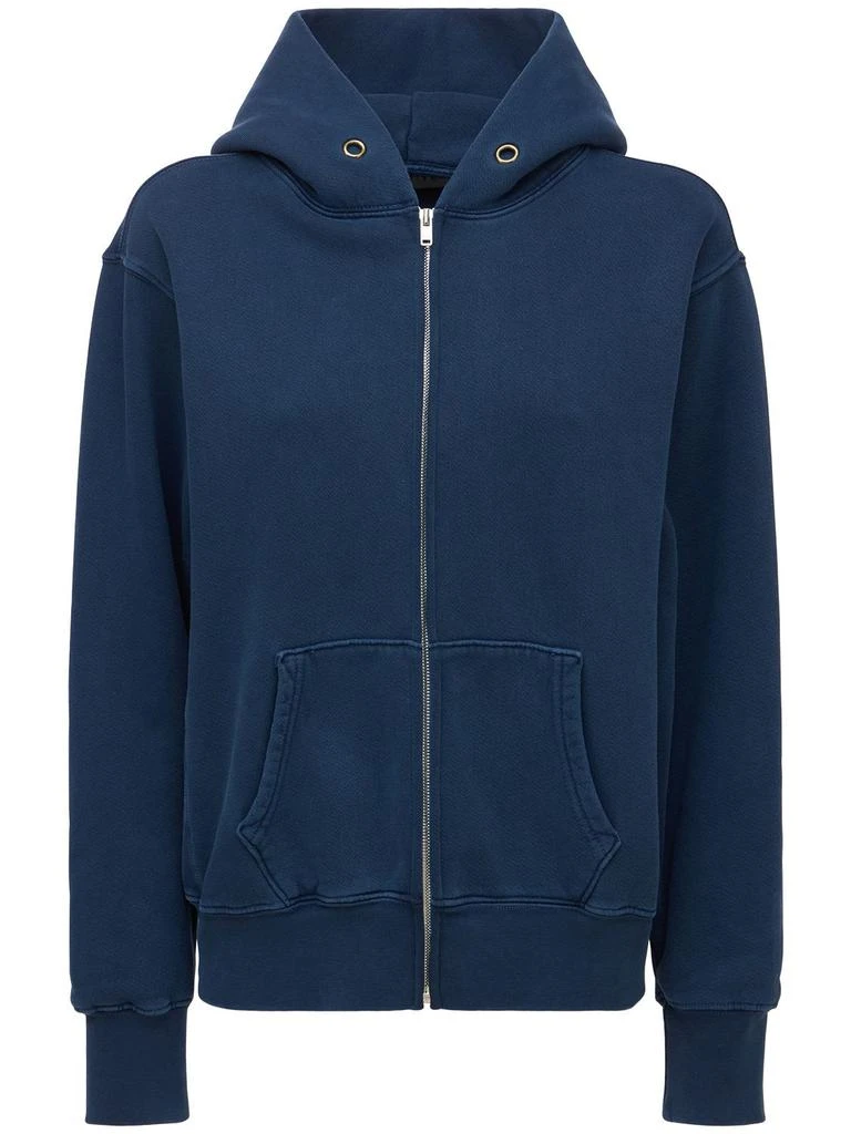 商品Les Tien|Cropped Zip-up Cotton Hoodie,价格¥1238,第1张图片