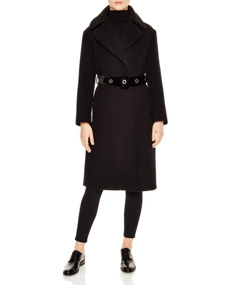 商品Sandro|Atlantis Belted Coat,价格¥2628,第1张图片