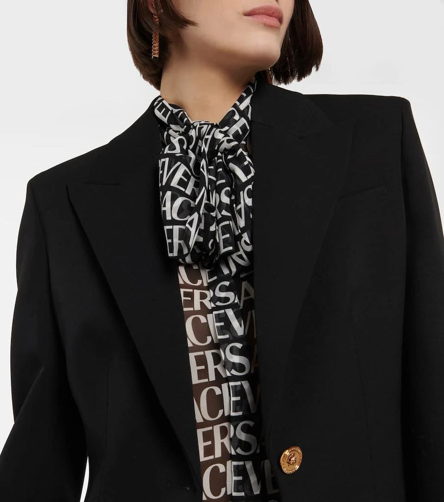 商品Versace|Single-breasted wool blazer,价格¥22618,第4张图片详细描述