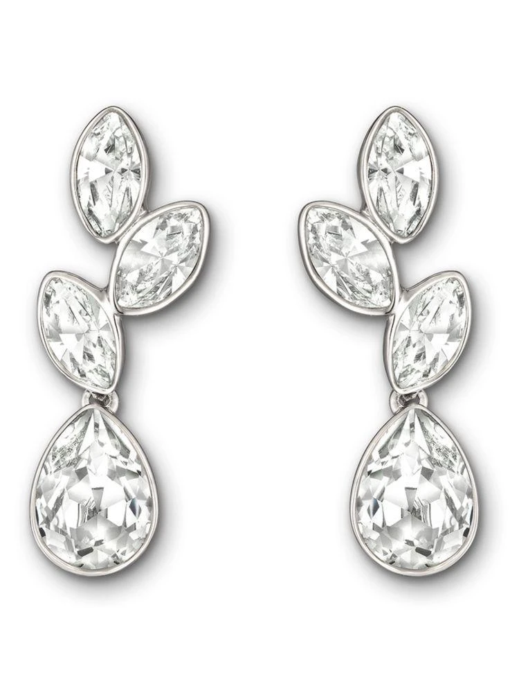 商品Swarovski|Tranquility Silvertone & Crystal Drop Earrings,价格¥419,第1张图片