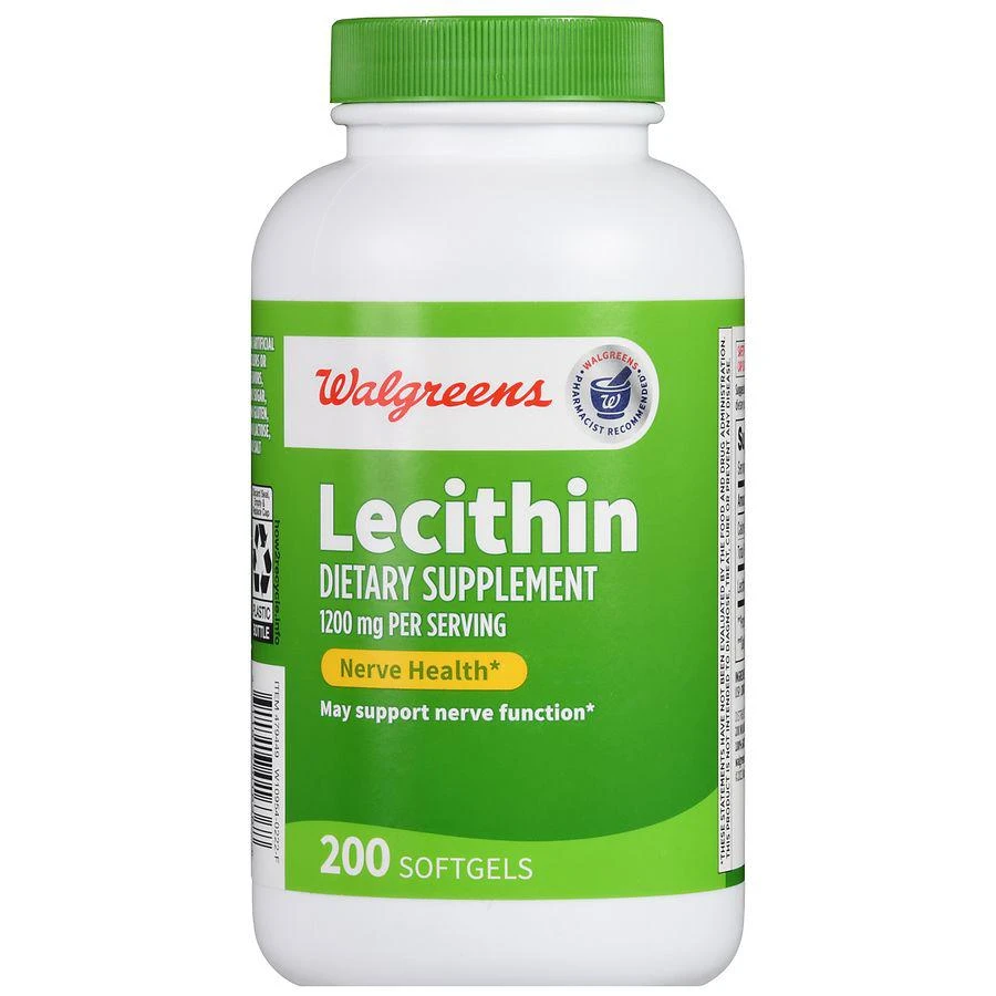 商品Walgreens|Lecithin 1200 mg Softgels,价格¥119,第2张图片详细描述