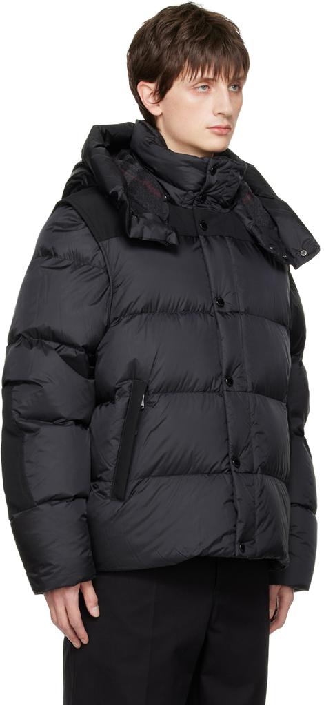 Black Puffer Down Jacket商品第2张图片规格展示