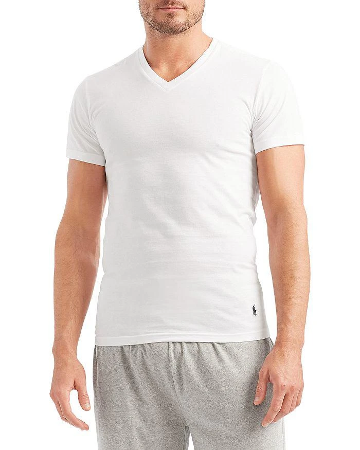 商品Ralph Lauren|Slim Fit V-Neck Undershirt, Pack of 5,价格¥481,第2张图片详细描述