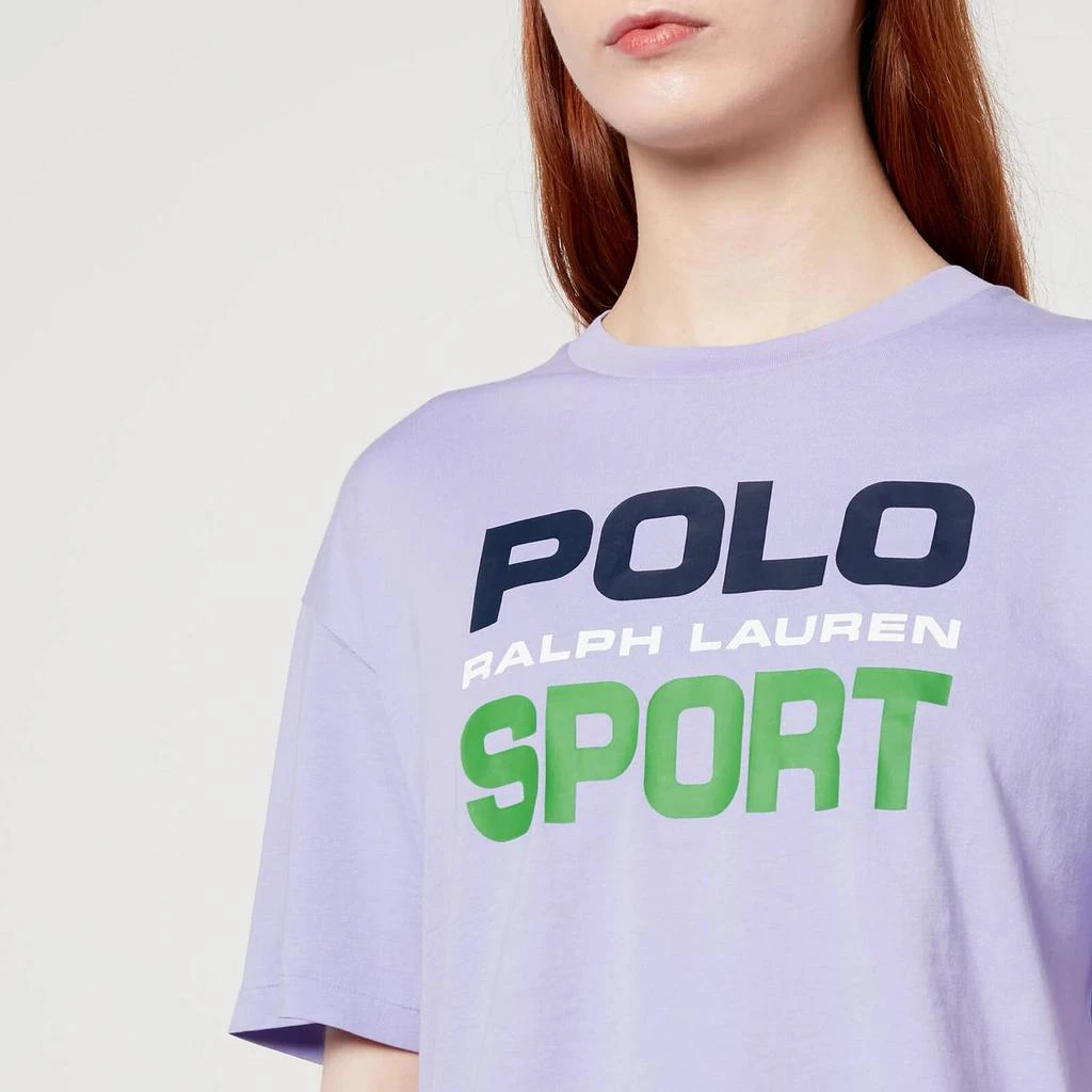 商品Ralph Lauren|Polo Ralph Lauren Women's Polo Sport T-Shirt - Lilac,价格¥194,第4张图片详细描述