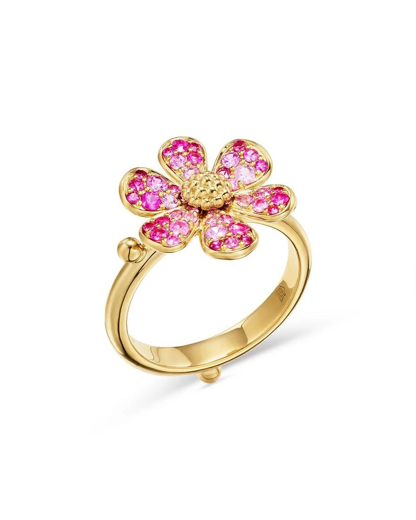 商品Temple St. Clair|18K Yellow Gold Multi-Gemstone & Diamond Flower Power Ring,价格¥26158,第1张图片详细描述