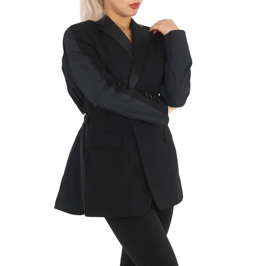 商品Burberry|Black Wool And Taffeta Cut-out Back Tuxedo Jacket,价格¥3072,第2张图片详细描述