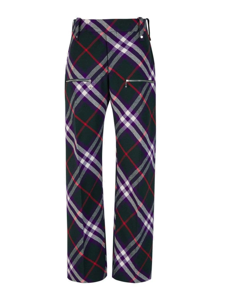 商品Burberry|Burberry Plaid-Check Straight-Leg Trousers,价格¥13828-¥14487,第1张图片