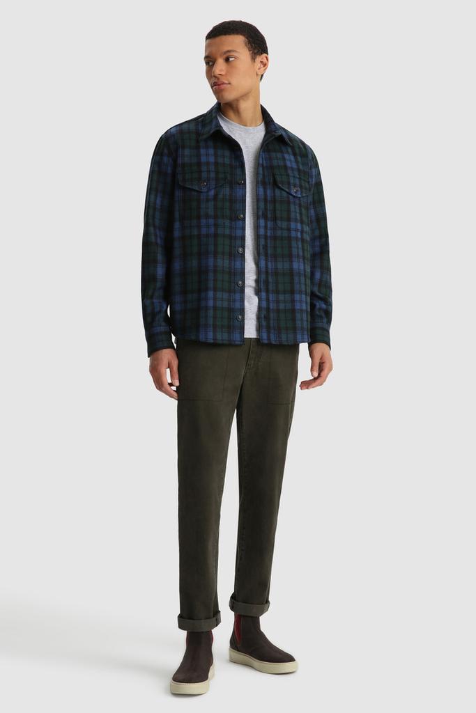 Wool Blend Oxbow Flannel Overshirt - Made in USA商品第2张图片规格展示