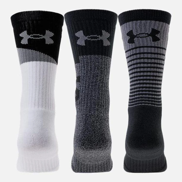 商品Under Armour|Men's Under Armour Phenom 3.0 3-Pack Crew Socks,价格¥75,第1张图片