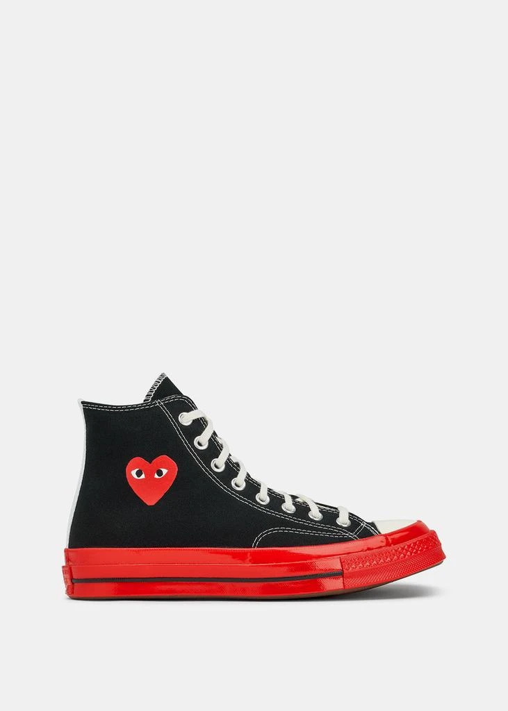 商品Comme des Garcons|COMME DES GARCONS PLAY Black & Red Converse Chuck 70 Sneakers,价格¥574,第1张图片