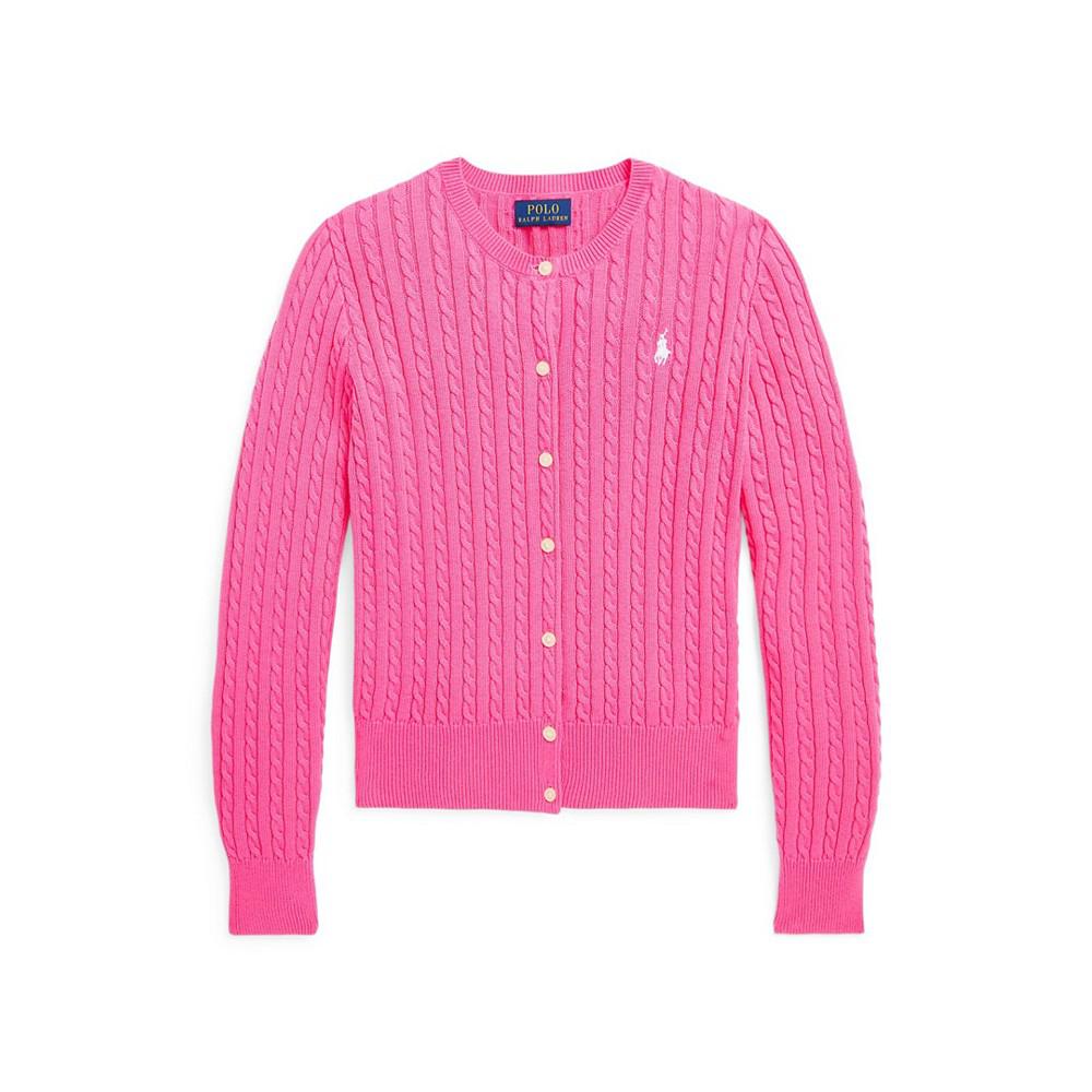 商品 Big Girls Mini-Cable Cardigan Sweater 图