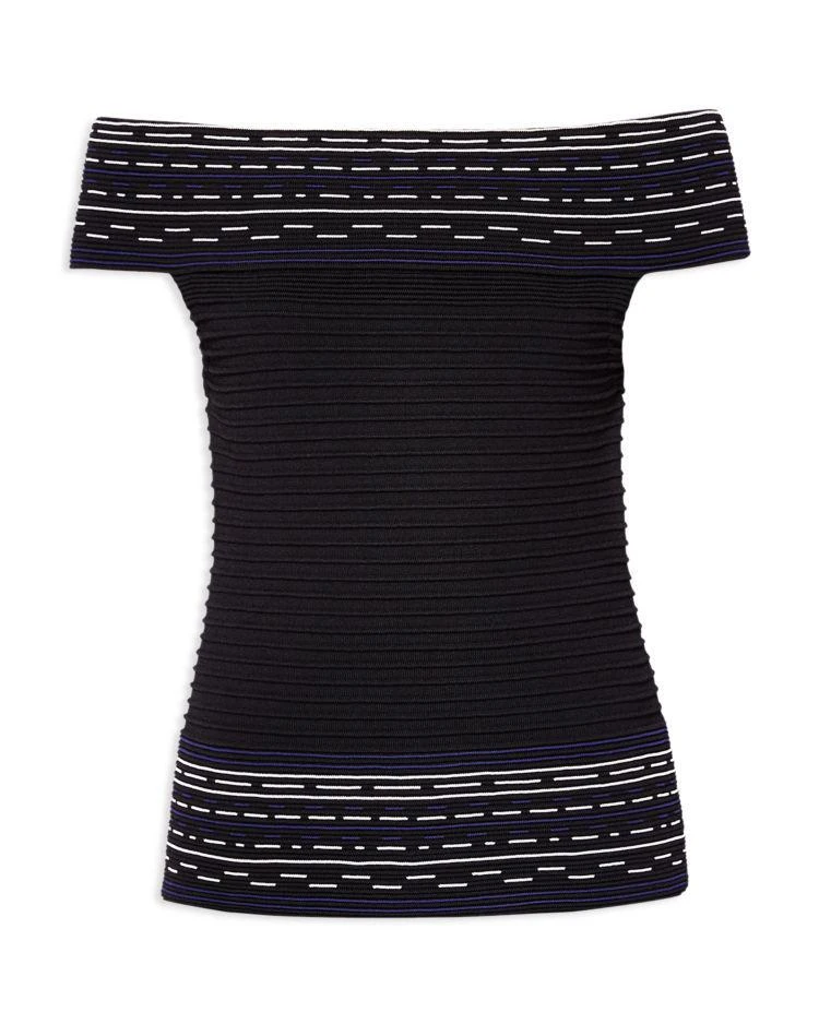 商品Ted Baker London|Ted Baker Hanyie Off-the-Shoulder Ribbed Knit Top,价格¥585,第4张图片详细描述