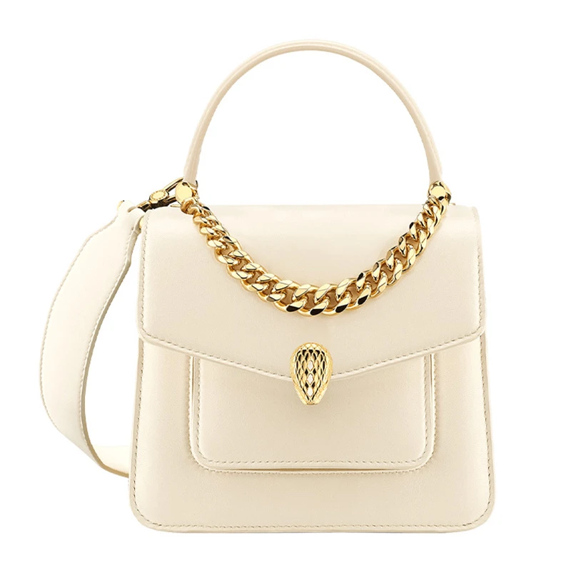 商品[国内直发] BVLGARI|BVLGARI 白色女士单肩包 291230,价格¥20862,第1张图片