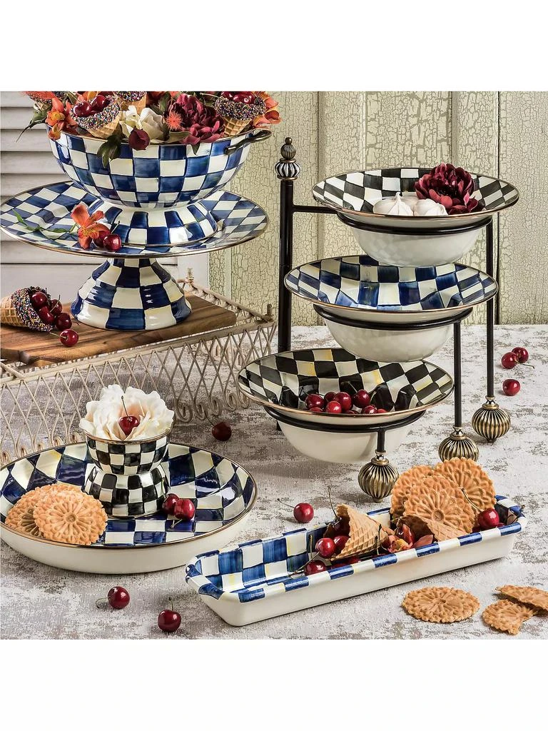 商品MacKenzie-Childs|Royal Check Enamel Serving Bowl,价格¥673,第2张图片详细描述