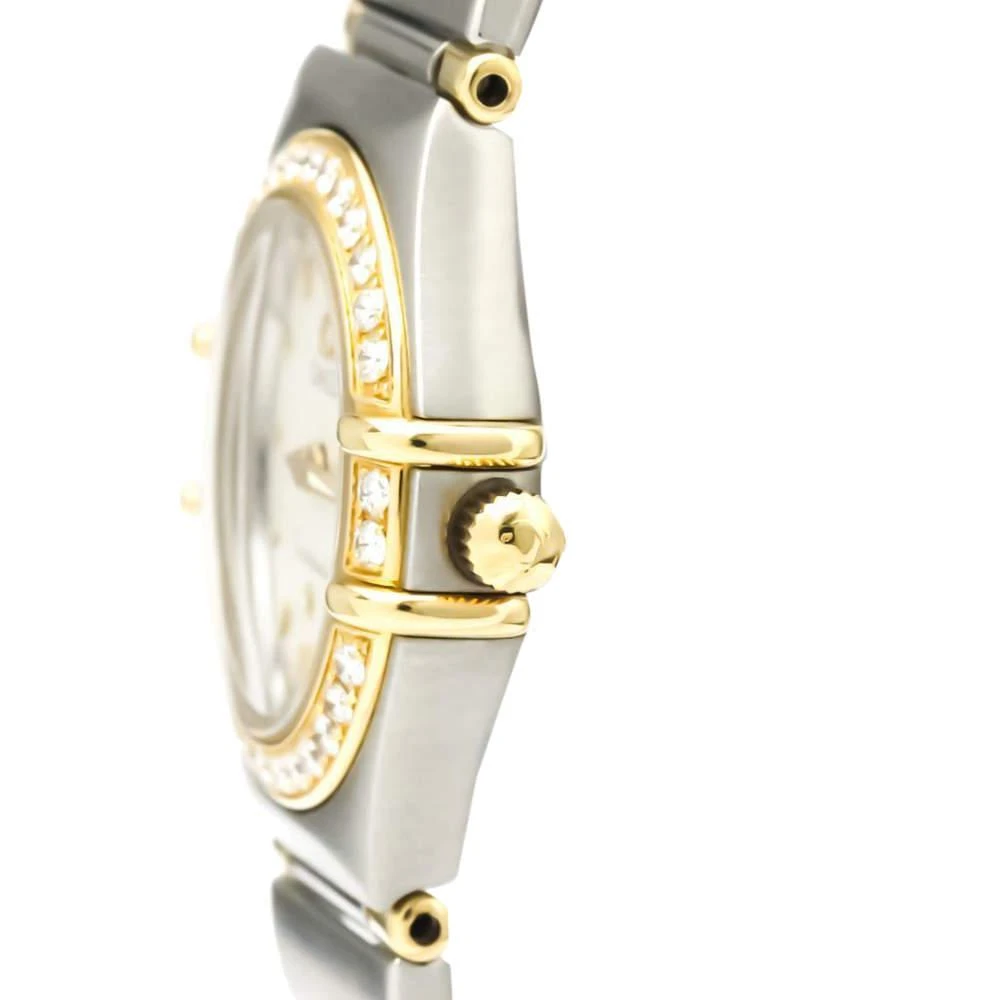 Omega Silver Diamonds 18k Yellow Gold And Stainless Steel Constellation 1367.30 Women's Wristwatch 22 MM 商品