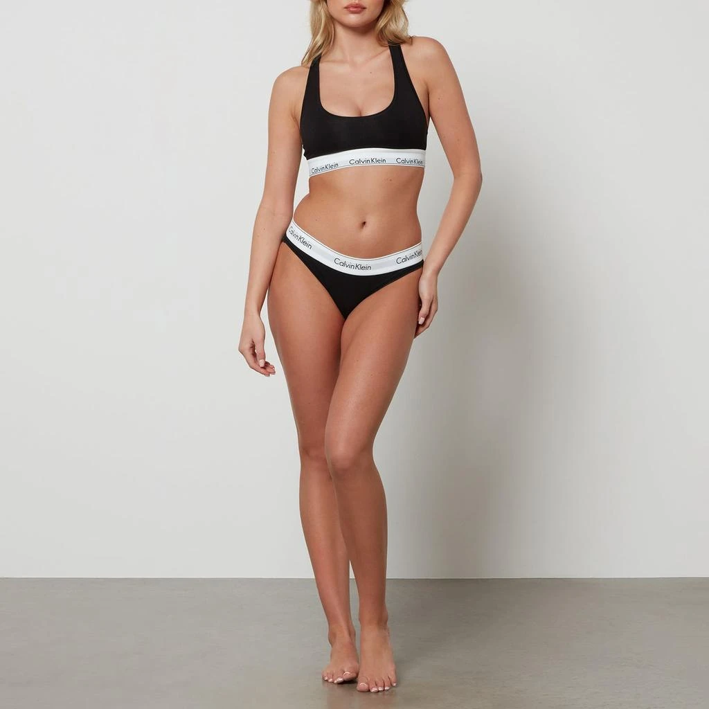 商品Calvin Klein|Calvin Klein Women's Modern Cotton Bralette - Black,价格¥259,第3张图片详细描述