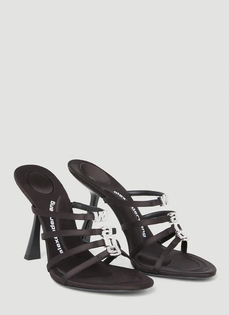 商品Alexander Wang|Nala Logo Heeled Sandals,价格¥2878,第2张图片详细描述