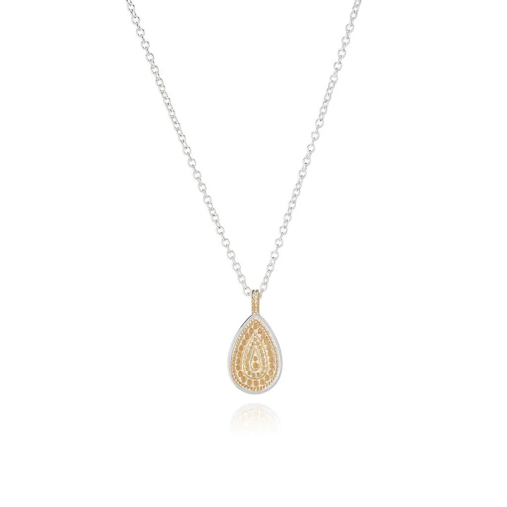 商品Anna Beck|ANNA BECK Classic Small Teardrop Pendant - Gold & Silver,价格¥1713,第1张图片
