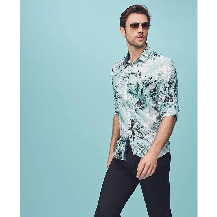 商品INC International|Men's Foliage Print Shirt, Created for Macy's,价格¥301,第4张图片详细描述