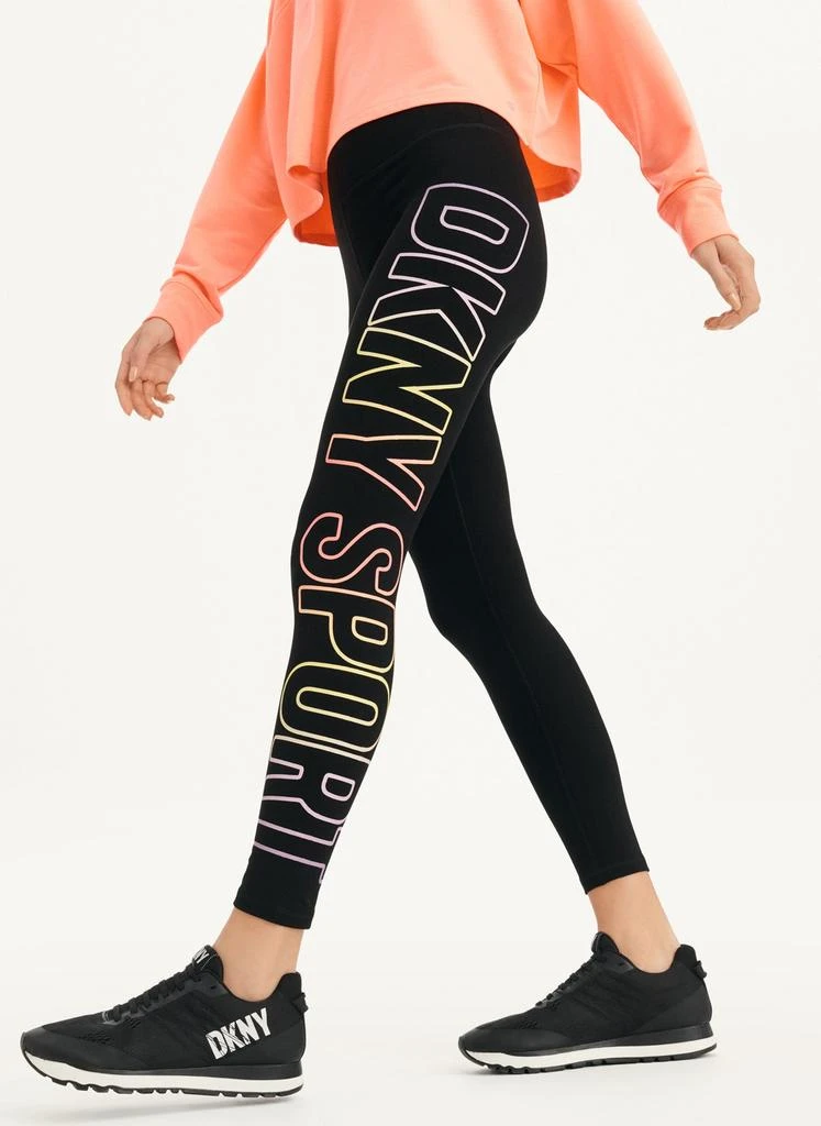 商品DKNY|Exploded Ombre Logo High Waist Legging,价格¥269,第1张图片