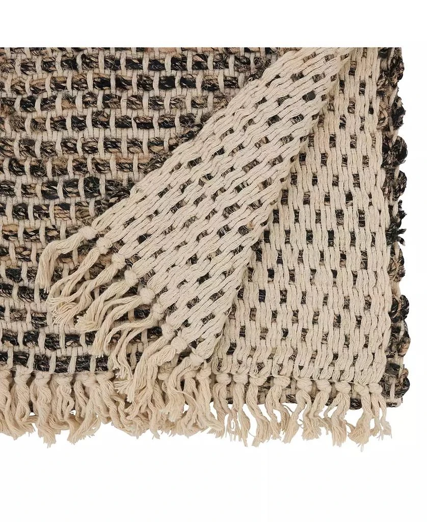 商品Saro Lifestyle|Sleek Dash and Stripe Table Runner, 16"x72",价格¥411,第2张图片详细描述