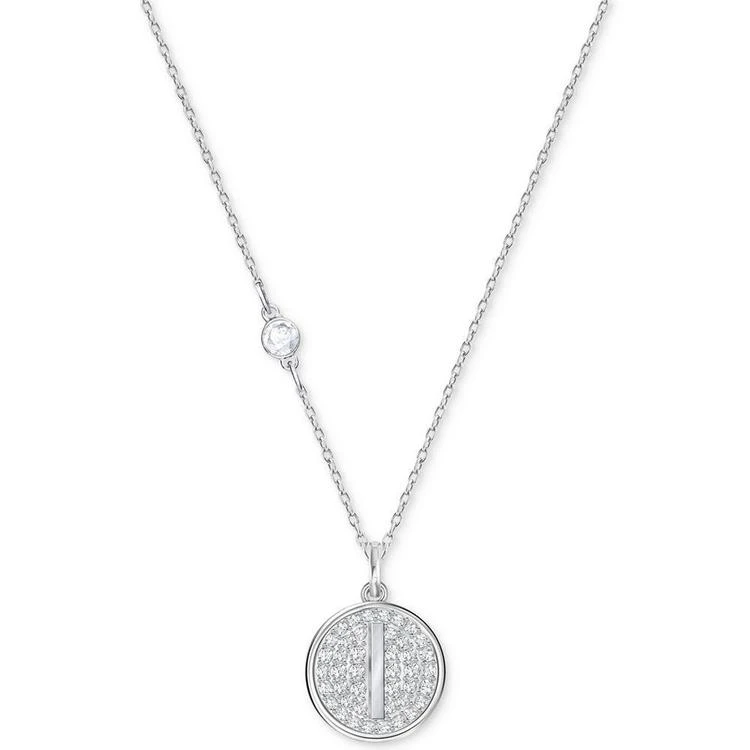 商品Swarovski|Silver-Tone Pavé Initial Pendant Necklace,价格¥517,第5张图片详细描述