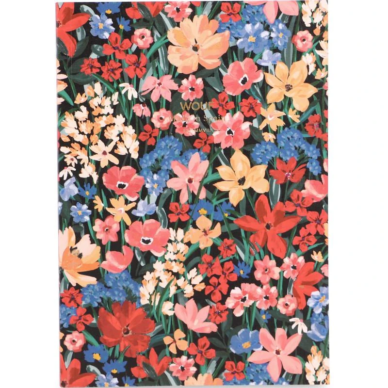 商品Wouf|Camila floral paper notebook a5,价格¥160,第1张图片