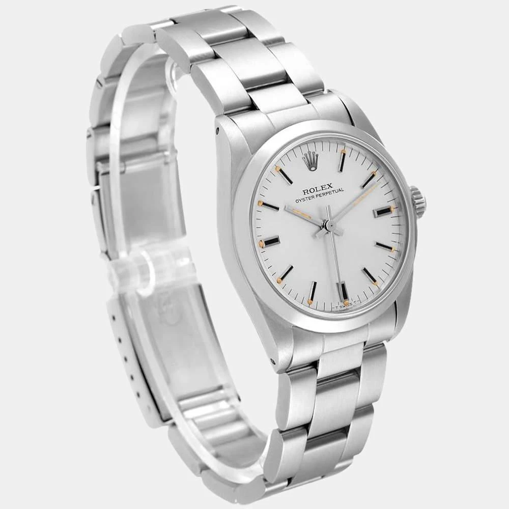 Rolex Silver Stainless Steel Oyster Perpetual 67480 Automatic Women's Wristwatch 31 mm 商品