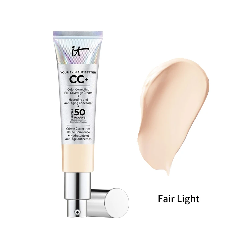 T COSMETICS依科美 经典遮瑕款小银管CC霜粉底液32ml SPF50  保湿遮瑕适合混合肤质 商品