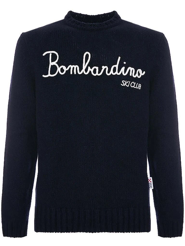 商品Mc2 Saint Barth|Blended Cashmere Sweater Bombardino Ski Club Embroidery,价格¥2366,第2张图片详细描述