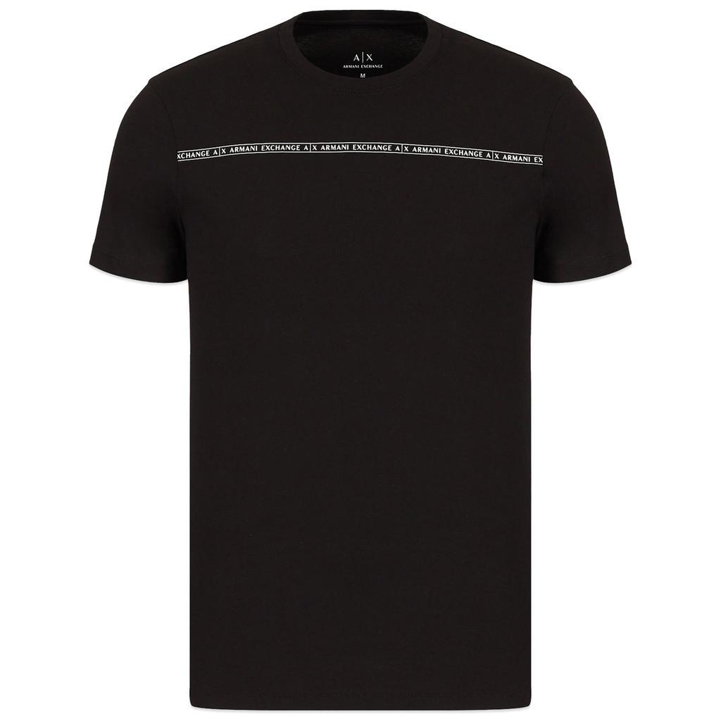 商品Armani Exchange|Armani Exchange Chest Band Logo T-Shirt - Black,价格¥366,第1张图片