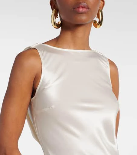 商品Nina Ricci|Open-back satin maxi dress,价格¥8387,第4张图片详细描述