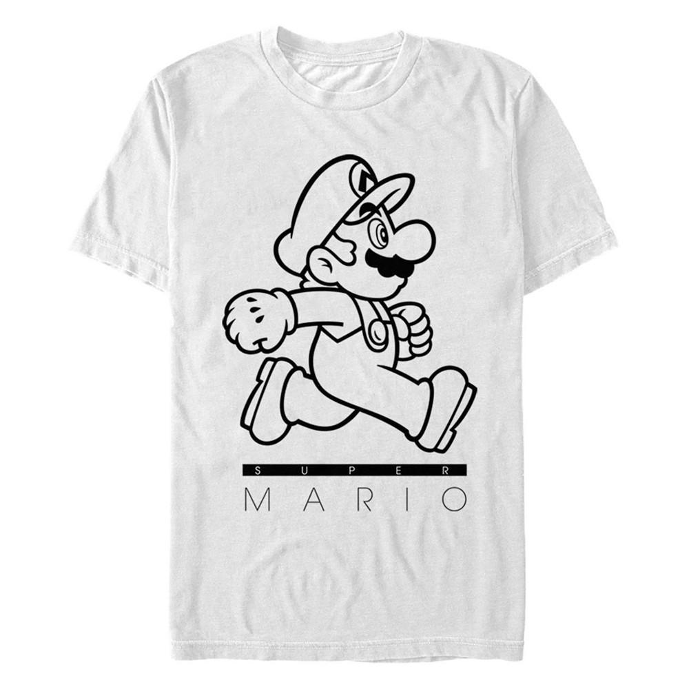 商品Nintendo|Nintendo Men's Super Mario On The Go Short Sleeve T-Shirt,价格¥176,第1张图片