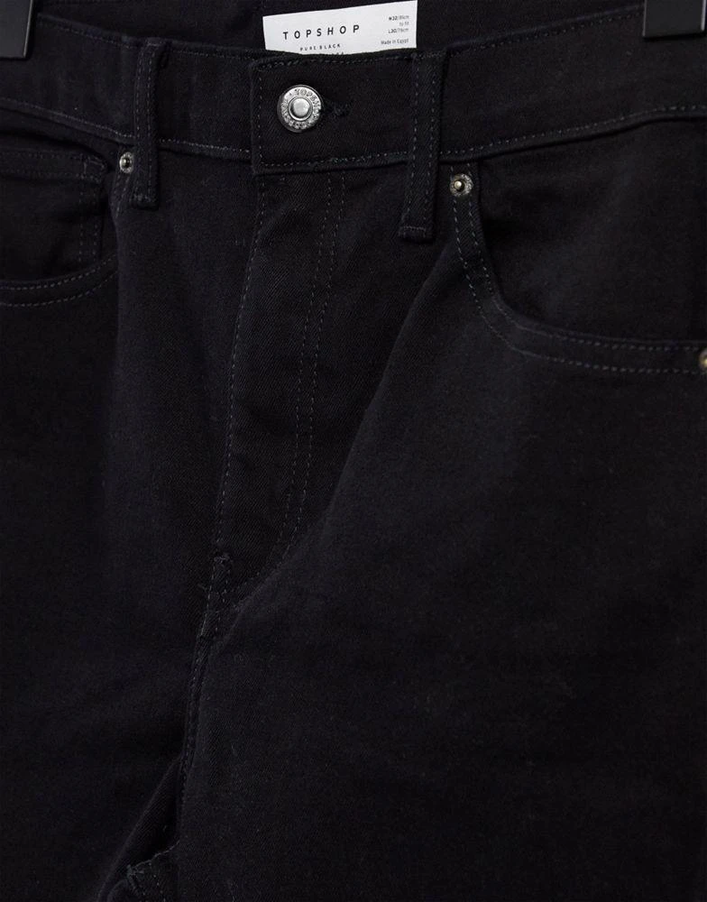 商品Topshop|Topshop Jamie flare jeans in pure black,价格¥271,第3张图片详细描述