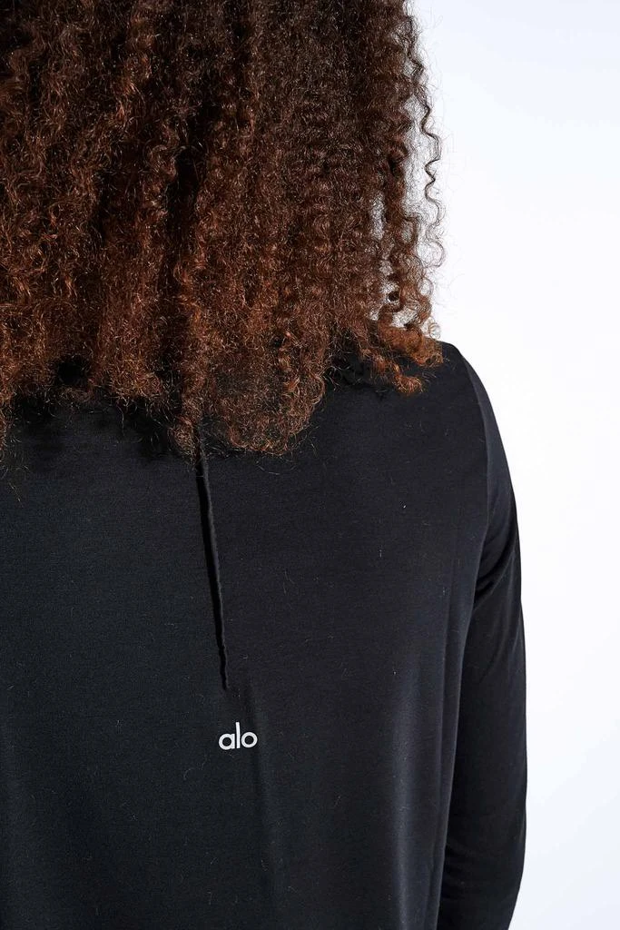 商品Alo|Motion Long Sleeve - Black,价格¥643,第3张图片详细描述