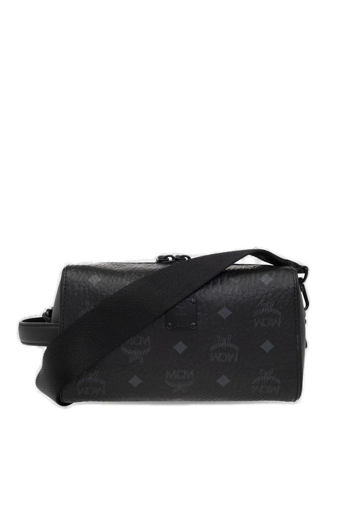 商品MCM|MCM Allover Logo Printed Zipped Shoulder Bag,价格¥3710,第1张图片