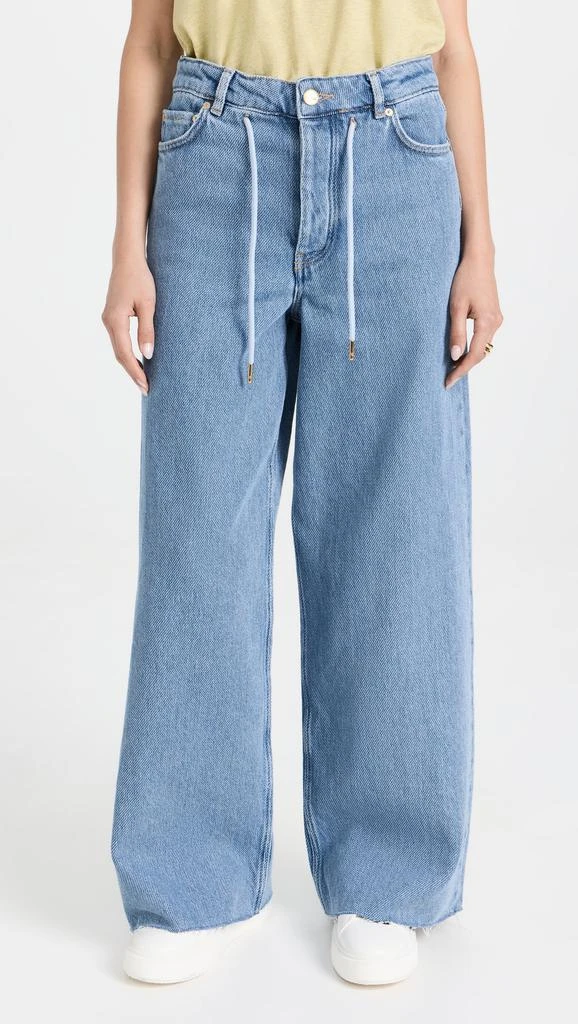 商品Ganni|Heavy Denim Wide Drawstring Jeans,价格¥1094,第1张图片