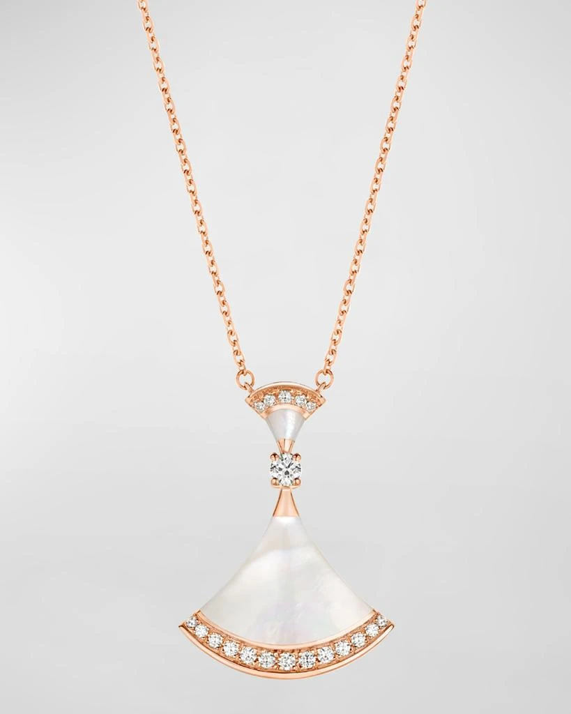 商品BVLGARI|Diva's Dream Pink Gold Mother-of-Pearl Pendant Necklace,价格¥39566,第1张图片