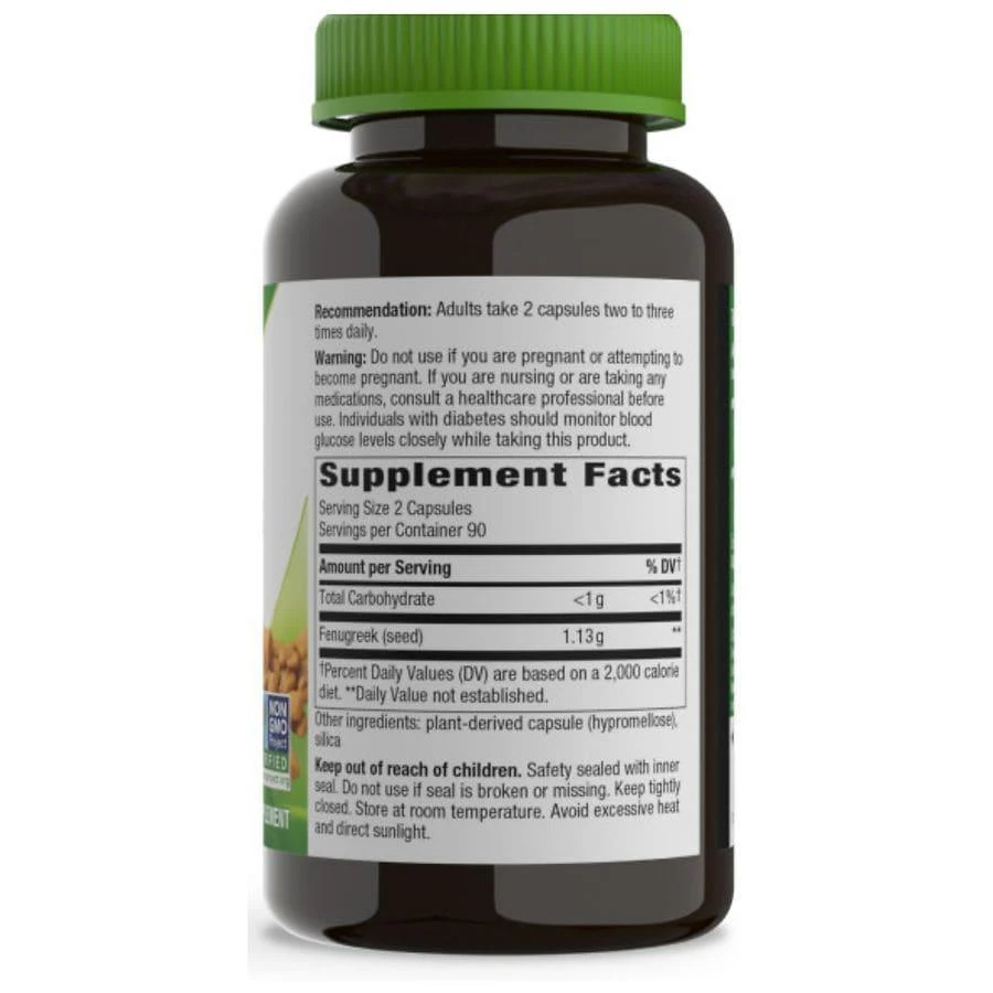 商品Nature's Way|Fenugreek Seed Capsules,价格¥100,第4张图片详细描述