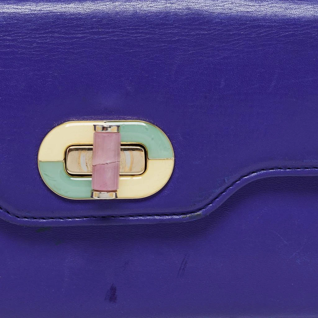 Bvlgari Blue Leather Isabella Rossellini Continental Wallet 商品