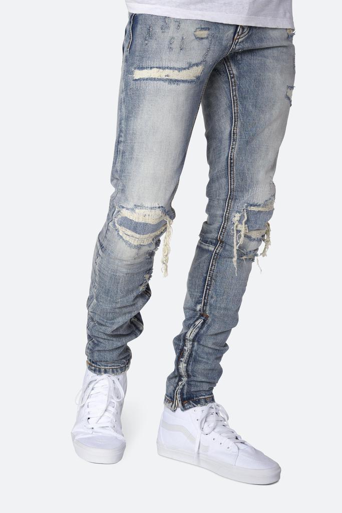 商品MNML|M1 Repaired Denim - Blue牛仔裤,价格¥253,第5张图片详细描述