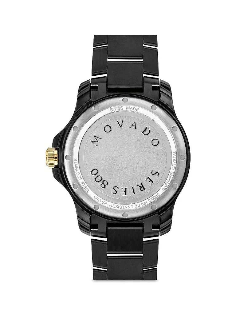 商品Movado|Series 800 Black Stainless Steel Watch,价格¥10265,第3张图片详细描述