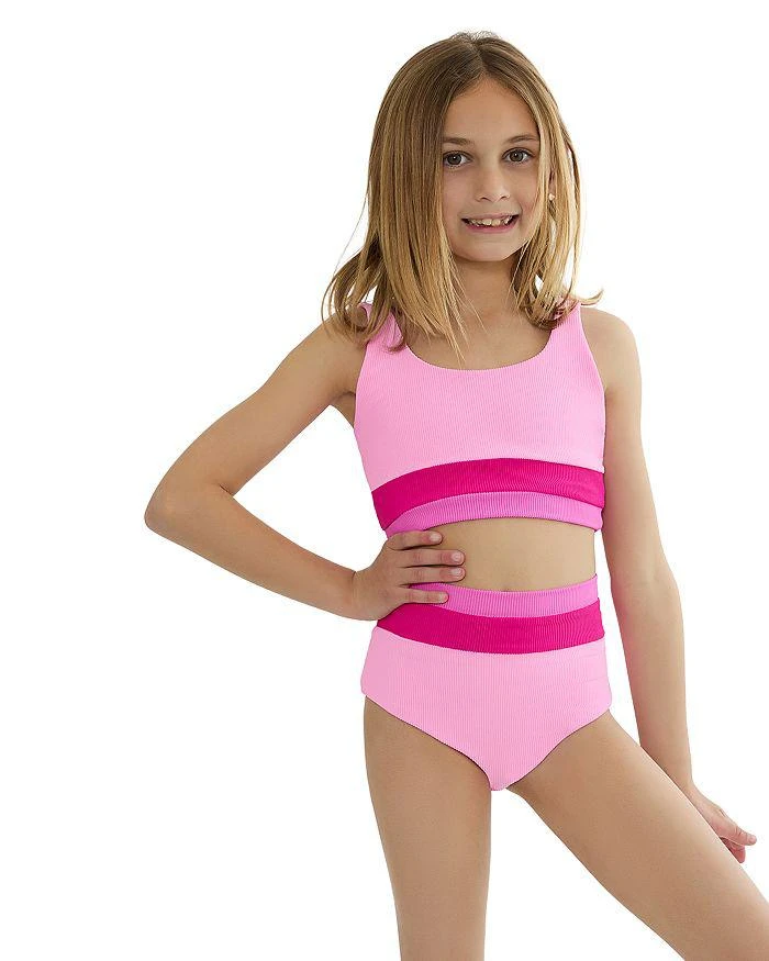 商品Beach Riot|Girls' Little Mackenzie Heidi Two Piece Swimsuit - Little Kid, Big Kid,价格¥574,第2张图片详细描述